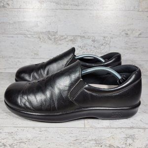 SAS Women's Tripad Black Leather Slip on Comfort Waking Shoes Size 9.5 N